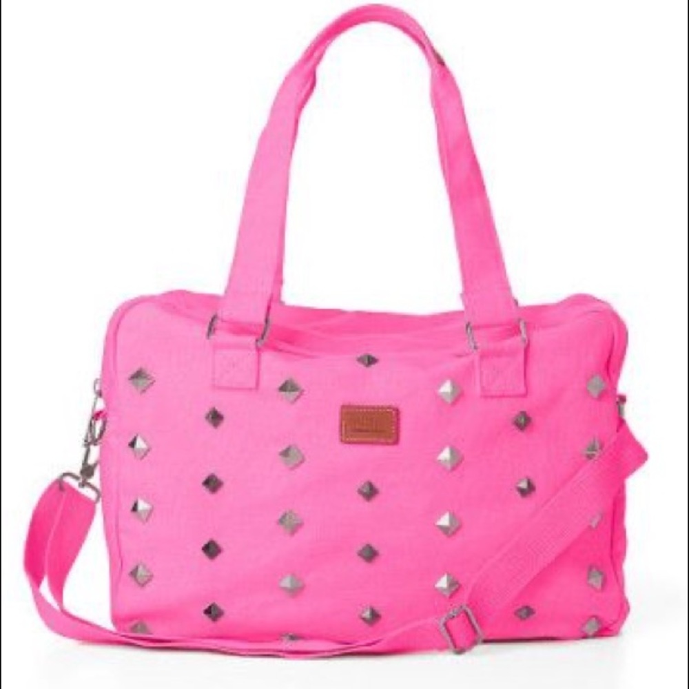 PINK Victoria Secret Studded Duffle Bag